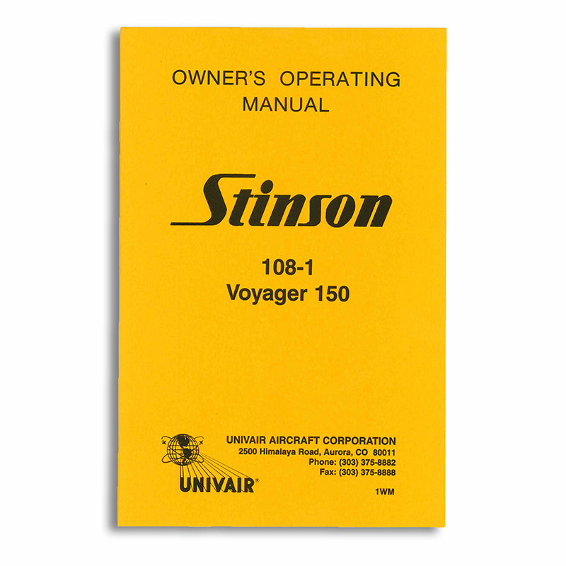 Stinson 108-1 Owners Manual