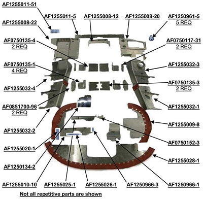 AF1250966-3-BR Baffle Component