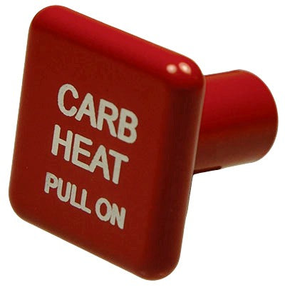 McFarlane Knob Square Red Carb Heat - 6489RB