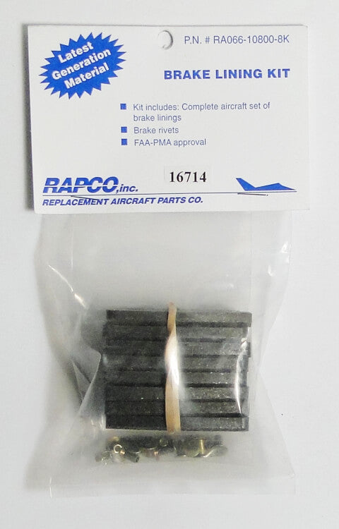 RA66-108-12K Rapco Brake Lining Kit - 12 Pack