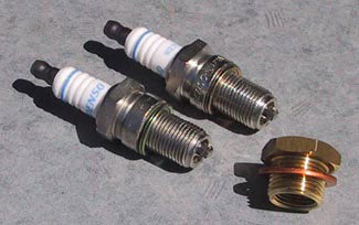LSE Aluminum Bronze HP Long Reach Spark Plug Adapter