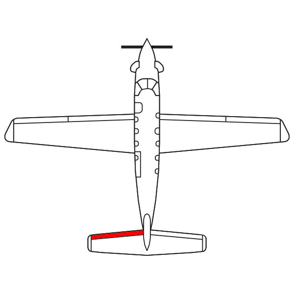 BF Goodrich De-ice Boot P27S-7D5221-13 FASTboot Horizontal Stabilizer LH For Pilatus PC-12 Series