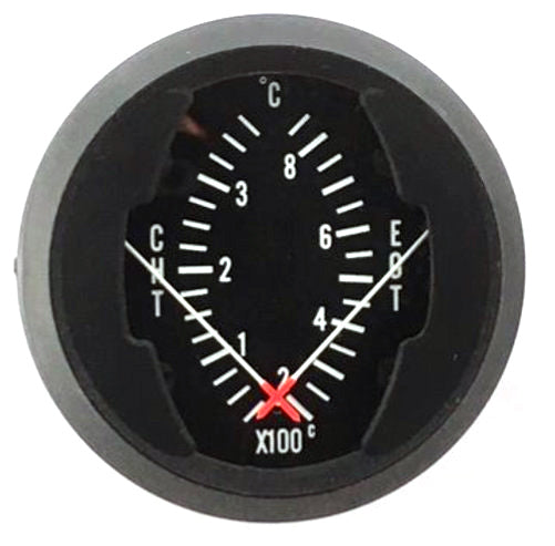 Westach 2 Round Dual Gauge EGT 700-1700F CHT 100-700 2DC1