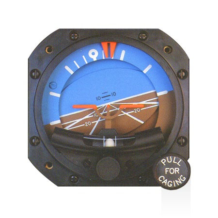 Sigma-Tek 3-1/8 Attitude Vac Gyro 5000M 5 Tlt 8 Lit Cage