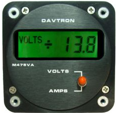 Davtron Model 475Va-R-28V-Nvg Volt Amp Meter With Remote 28V Lighting With Nvg