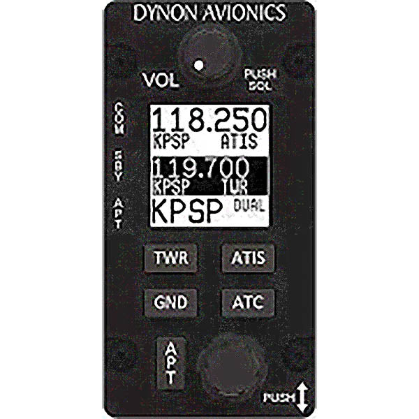 Dynon SV-Com-Panel/V COMMControl Panel, Vertical