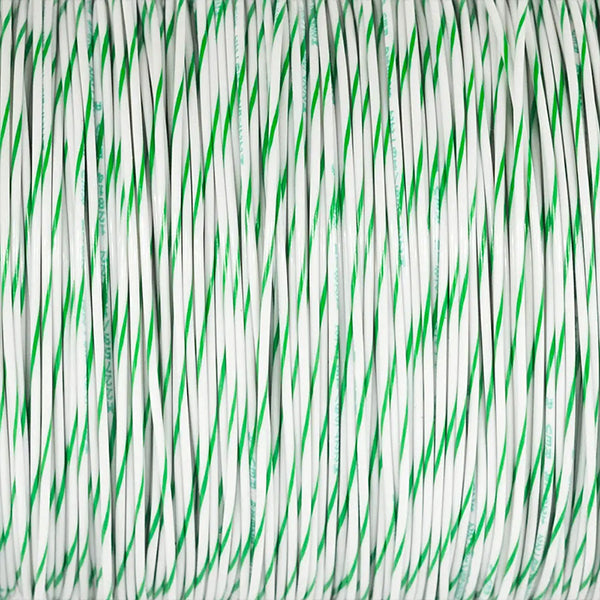 Unshielded 16GA White - Green Wire M22759/16-16-95