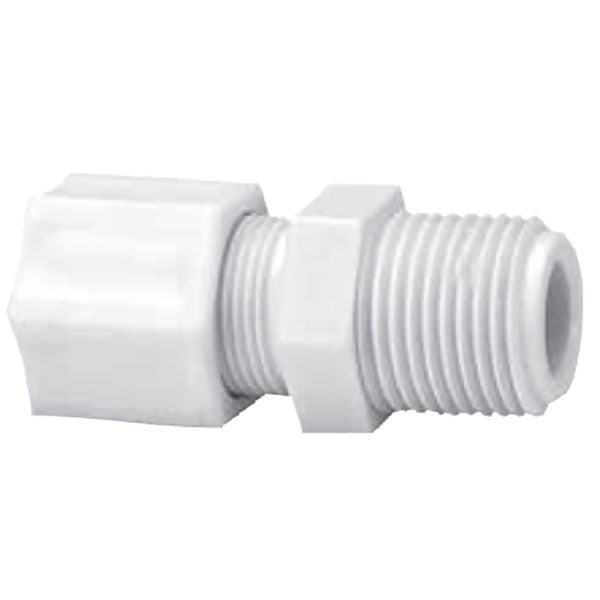 1/4 Tube, 1/4 Male NPT Nylon Compression Connector