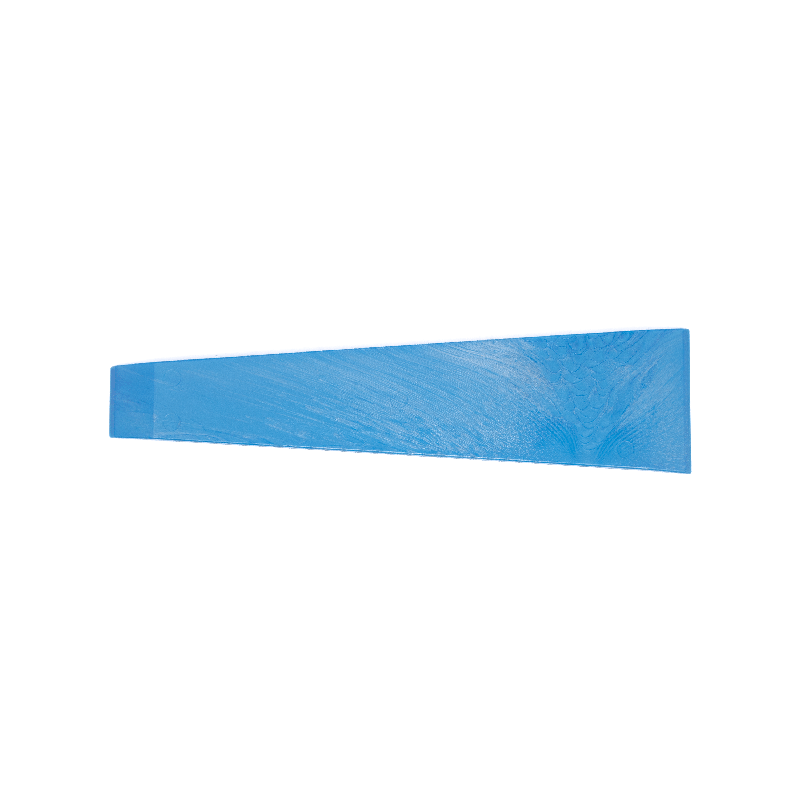 Crew Tool - 8 Inch Double Ended Scraper - Blue Acrylic - 1 & 2 Inch Tips