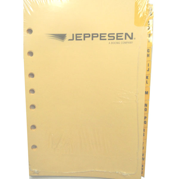 Jeppesen Index Tabs Alphabetical