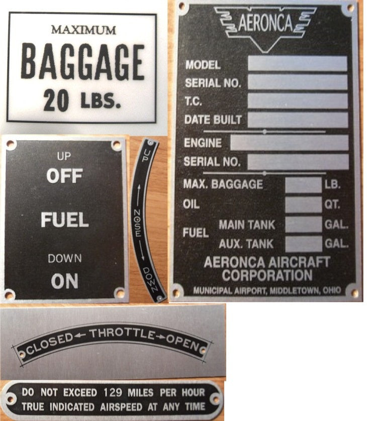 7Ac Fuel On/Off Placard