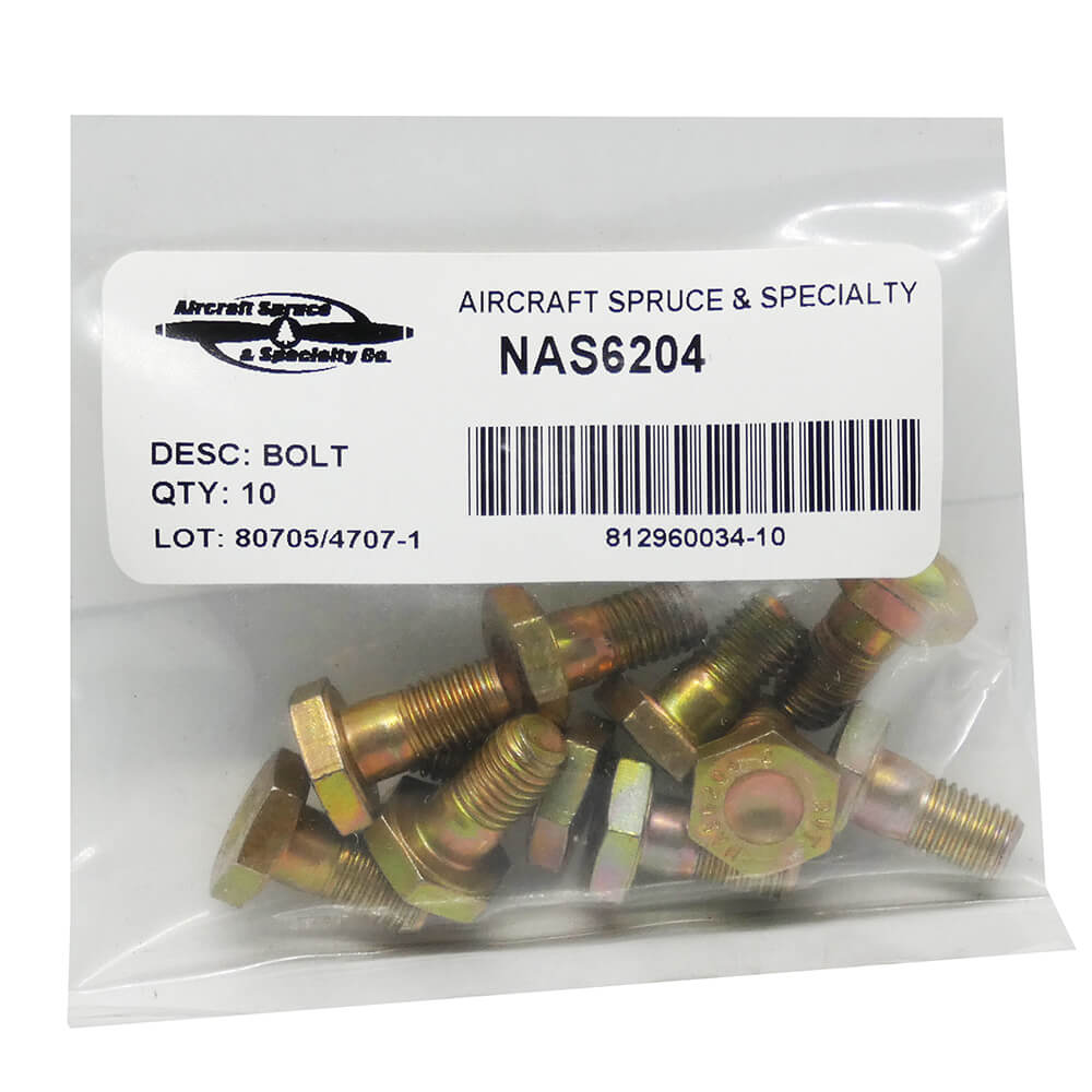 Shear Bolt NAS6204-2 (Pack Of 10)