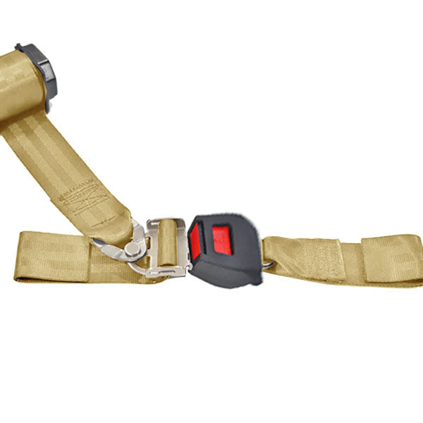 3-Pt Reel Assembly Plastic Buckle,Passenger/2Nd Row Tan