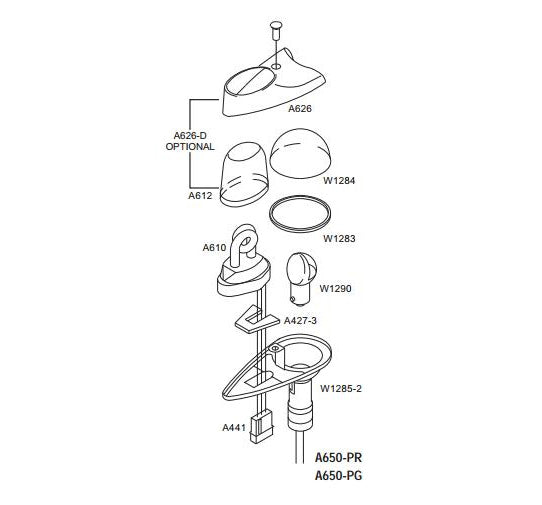 Whelen A406 Flash Tube Assembly
