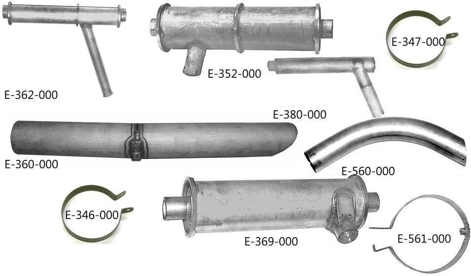 Bale Assembly For Piper Exhaust Systems