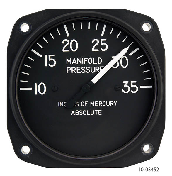 United TSO Manifold Pressure Gauge 10 To 75