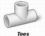 Tee-Pvc,1 Sch 40 Soc X Soc