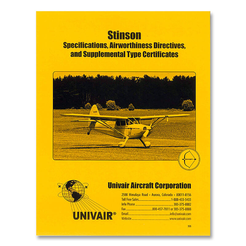 Stinson Specs Ads & STCs