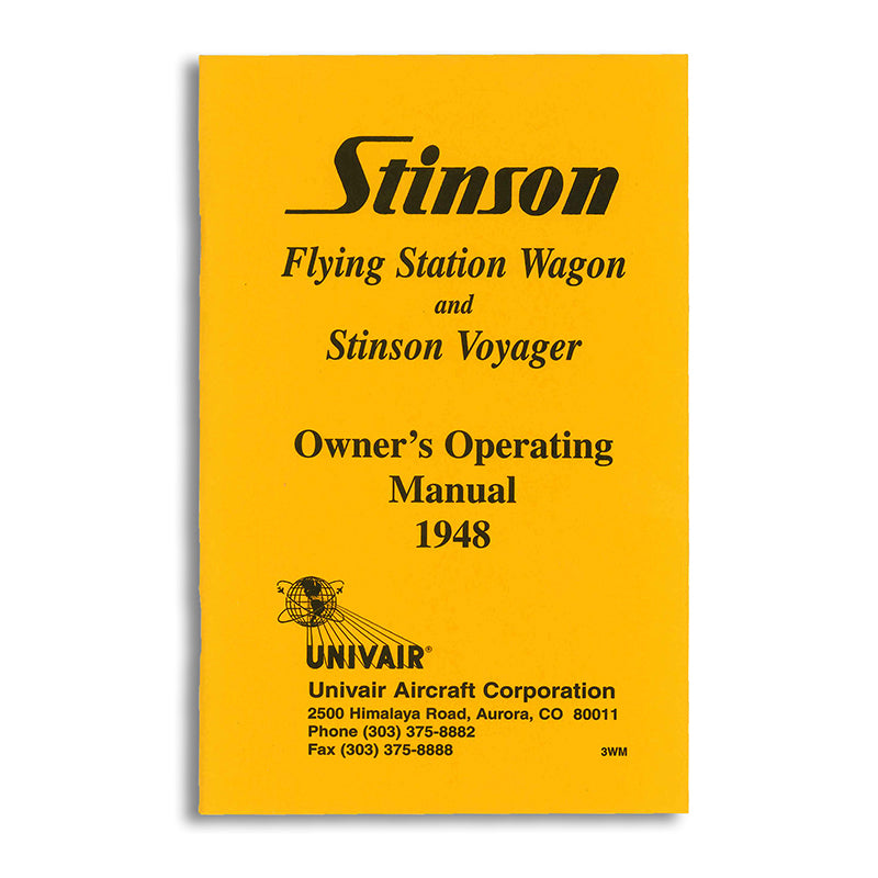 Stinson 108-3 Owners Manual