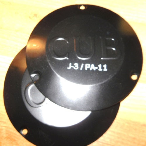 J-3 Hub Caps Pair - 4 Inch Wheels