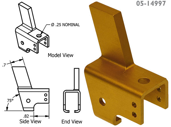 Fwd Left Hand MC1414104-67B Seat Roller Housing And Bracket Assembly