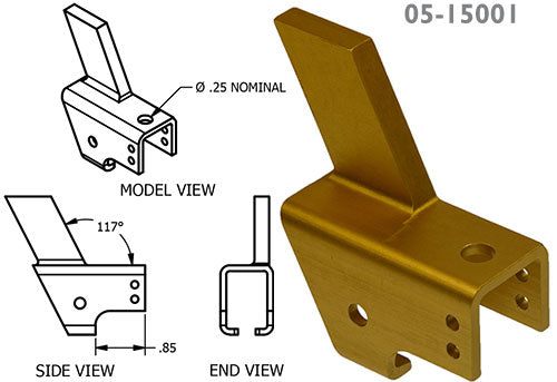 MC1414104-25 Left Seat Roller Housing For Cessna