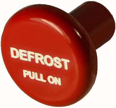 McFarlane Knob Round Red Defrost - 6277RD