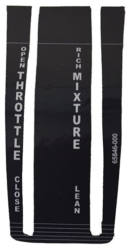 Premier Aerospace Plate Placard Engine Control - H65846-00
