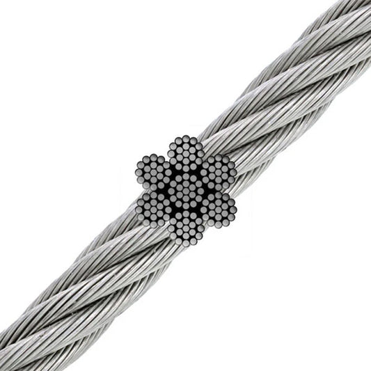 3/16 7X19 Gac Mil-83420 Prestretched 60% Of Tensile Strength