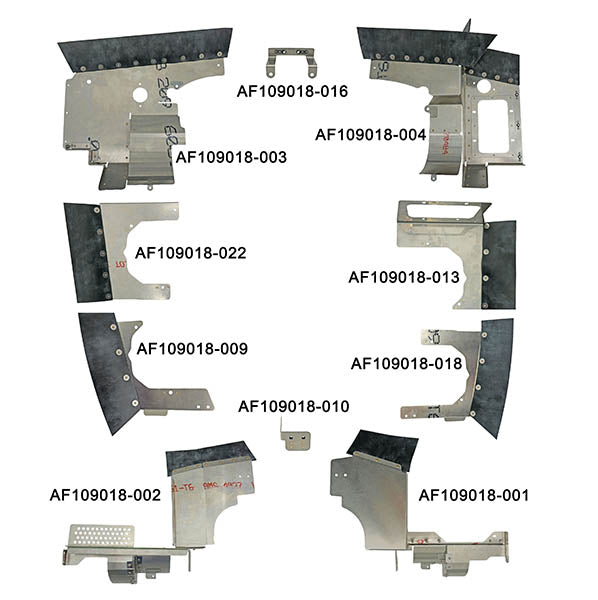Airforms Inc. Engine Baffle Kit Bare Black Seal - PA28181-3FI-BRBK