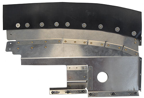 Airforms Inc. L/H Rear Baffle Assembly Powder Coated - AF0555235-1-PCBK