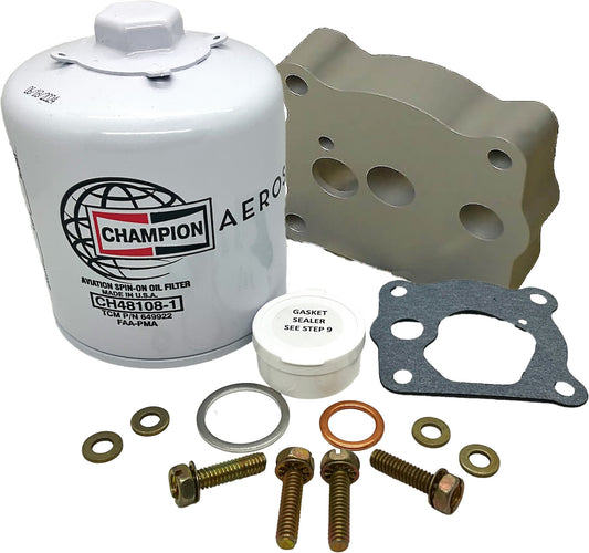 B&C Oil Filter Adapter Kit, Homebuilt BC700 - FK502-1