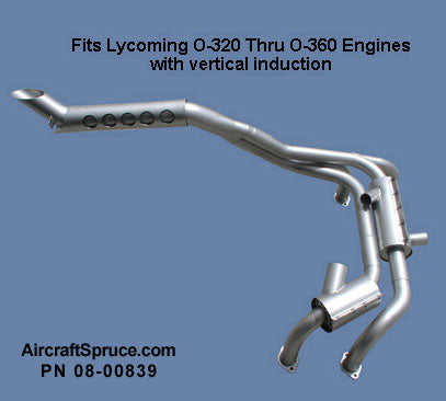 Glasair I & II Crossover Exhaust Systems For O-320 & O-360