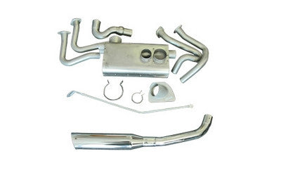 Power Flow Exhaust Pa28-150/160 Short Stack Polished