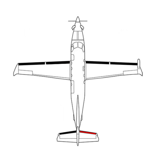 BF Goodrich De-ice Boot 27S7D5221-26 Horizontal Stabilizer RH (IT Neoprene) (Alternate P/N 27S-7D5221-14) For Pilatus PC-12 Series