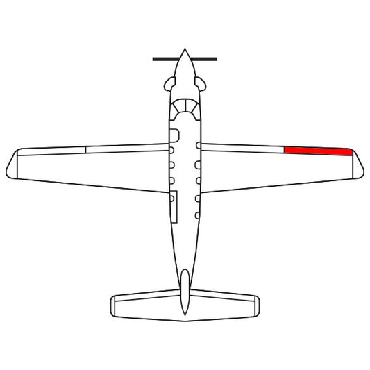 BF Goodrich De-ice Boot P27-7D5221-12 FASTboot Outboard Wing RH For Pilatus PC-12 Series