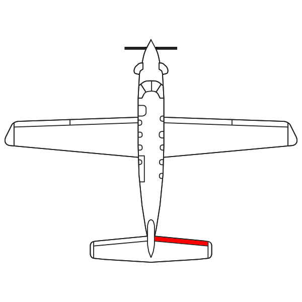 BF Goodrich De-ice Boot P27S-7D5221-14 FASTboot Horizontal Stabilizer RH For Pilatus PC-12 Series