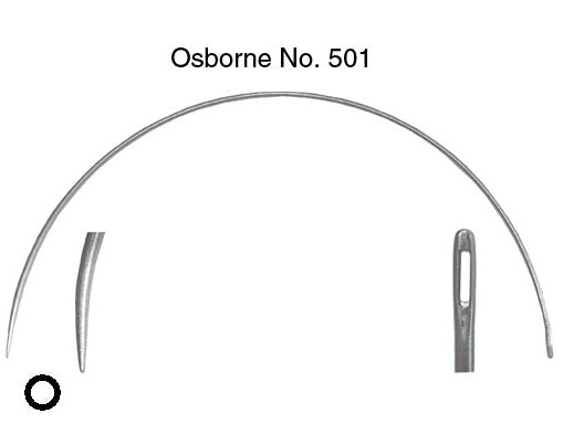 Rib Stitch Needle 6 Curved Round Point - Heavy