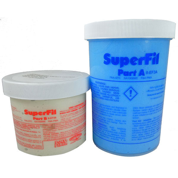 Superfil Sandable Non-Shrinking Epoxy Filler Quart Kit