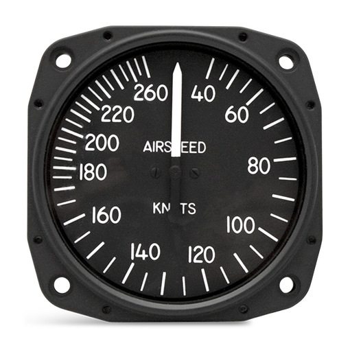 United Airspeed Indicator 0-260 Knots Only 3