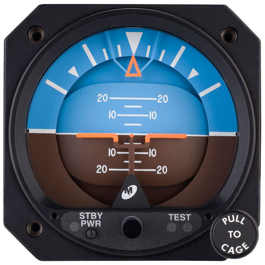 Mid-Continent Instruments and Avionics Electric Attitude Indicator 32V Beechcraft Inclinometer