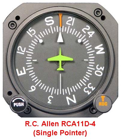 RC Allen 11D-7 Vacuum Directional Gyro With Heading Bug TSO