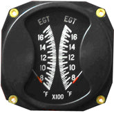 Swift Gauge 3-1/8 Dual EGT/EGT Gauge 700-17000F