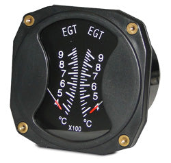 Swift Gauge 3-1/8 Dual EGT/EGT Gauge 375-9250C