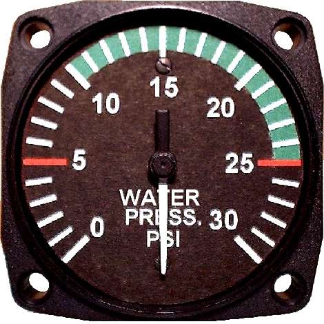 UMA 2-1/4 Electric Water Pressure Gauge 0 - 15 PSI Non-TSO