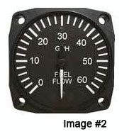 UMA 2-1/4. Fuel Flow Indicator 0-8 Gph Non-TSO