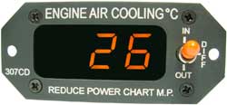 Davtron Model 307CD Celsius Differential Intercooler Gauge With Mini Temp. Probe Included
