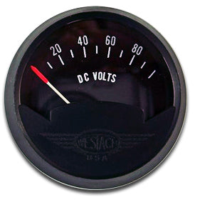 Westach 2 Round Voltmeter 15-50 VDC Non-TSO