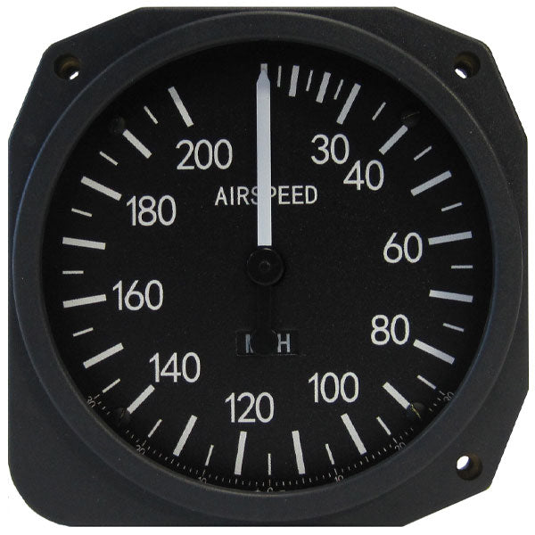 Swift 3-1/8 Airspeed Indicator 0-100 MPH / KPH / Knots