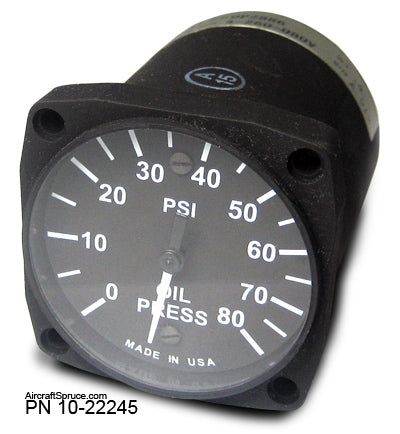 UMA 2-1/4 Oil Pressure 0-130 PSI VDO Rotax 912 S/Uls 914